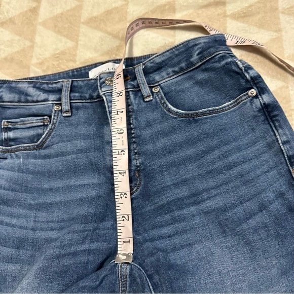 Ann Taylor loft the survey skinny raw hem jeans - Picture 2 of 6